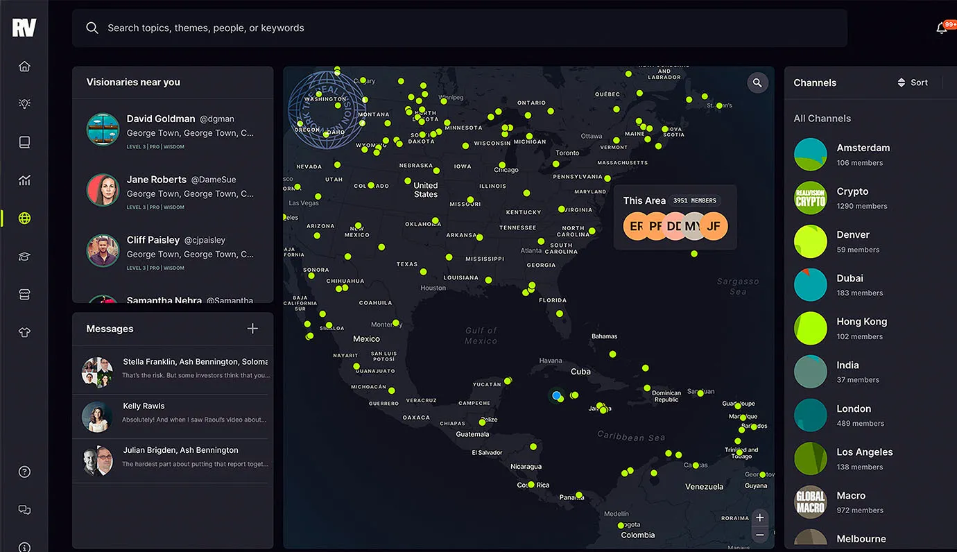 RealVision subscriber view